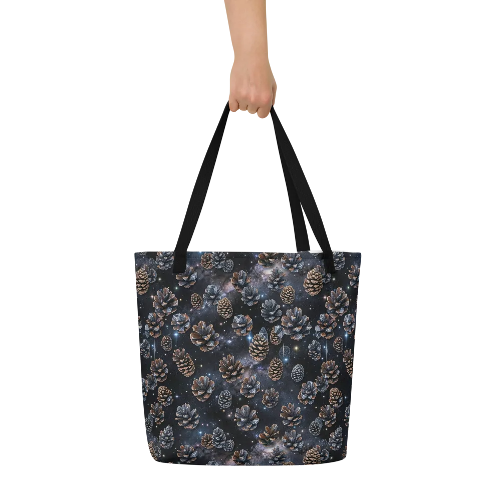Cosmic Conifer on Large Tote Bag W/ Pocket — Front