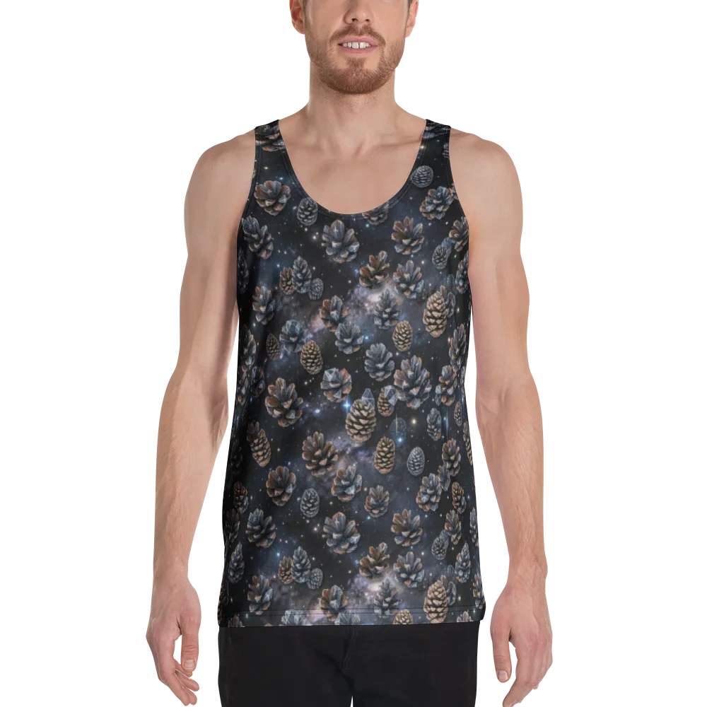Cosmic Conifer on Men's Tank Top — Front