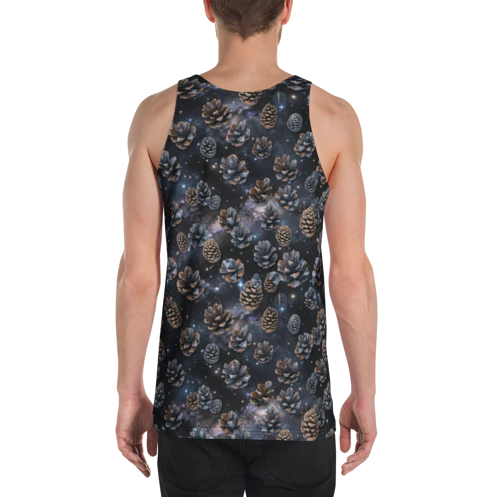 Cosmic Conifer on Men's Tank Top — Back