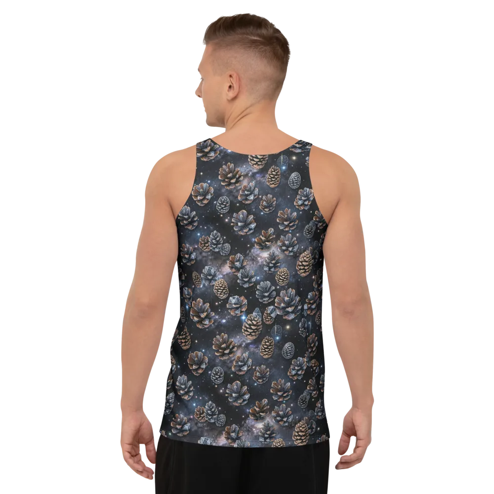 Cosmic Conifer on Men's Tank Top — Back