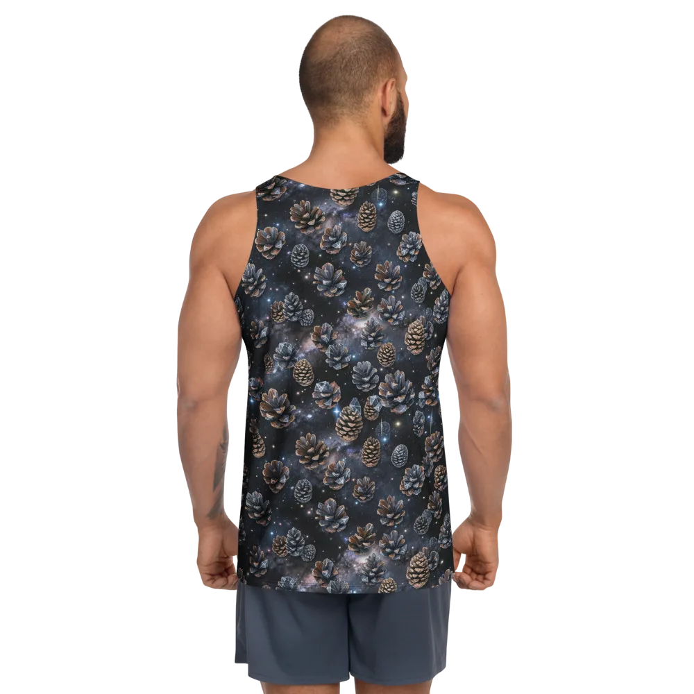 Cosmic Conifer on Men's Tank Top — Back