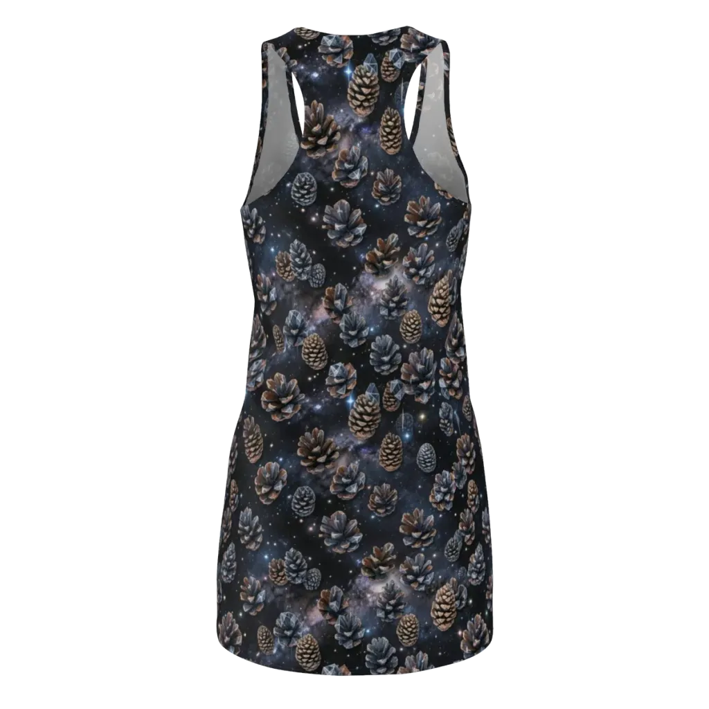 Cosmic Conifer on Racerback Dress — Back