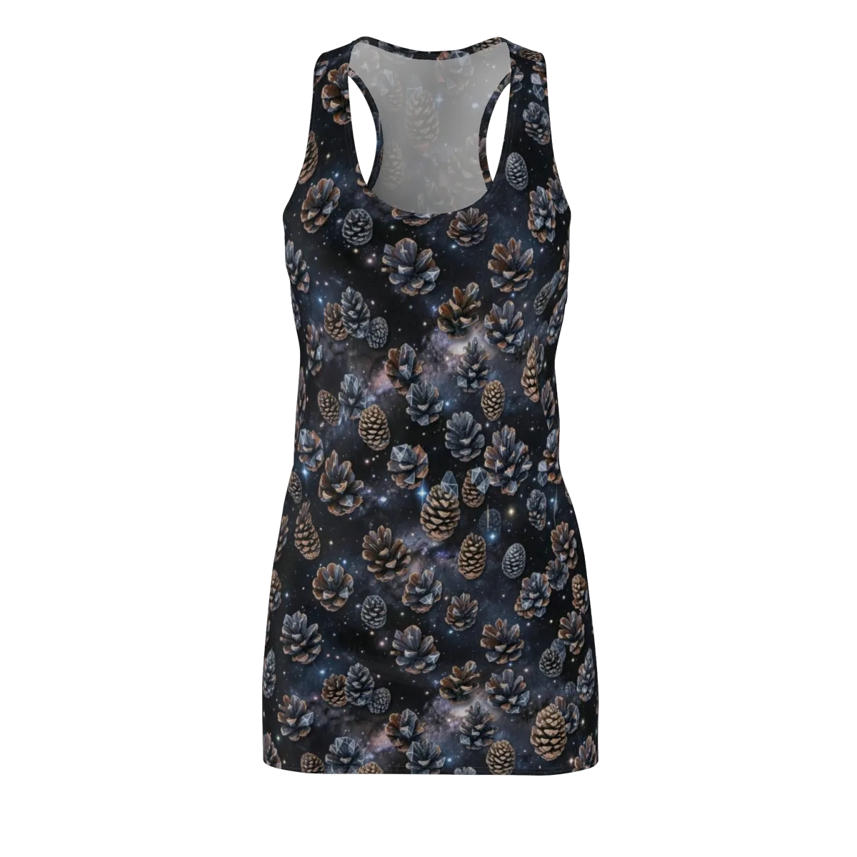 Cosmic Conifer on Racerback Dress — Front