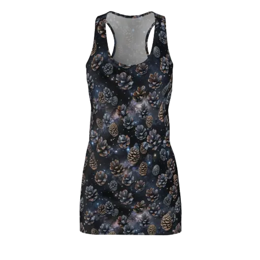 Cosmic Conifer on a Racerback Dress