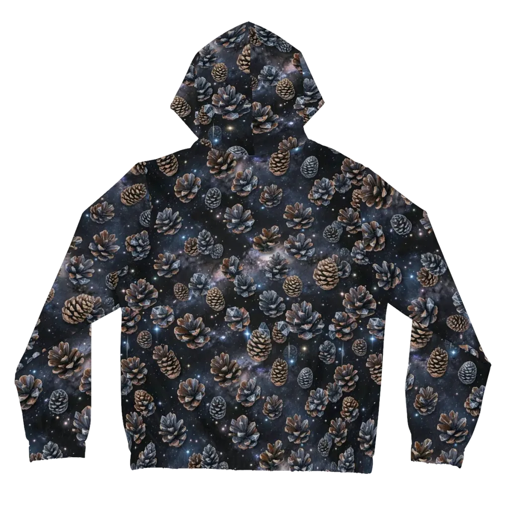 Cosmic Conifer on Women's Full-Zip Hoodie — Back