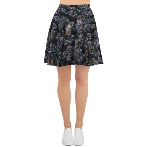 Cosmic Conifer on a Skater Skirt