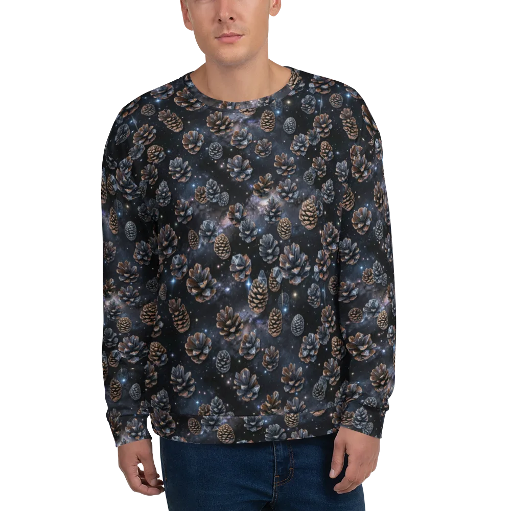 Cosmic Conifer on Sweatshirt — Front