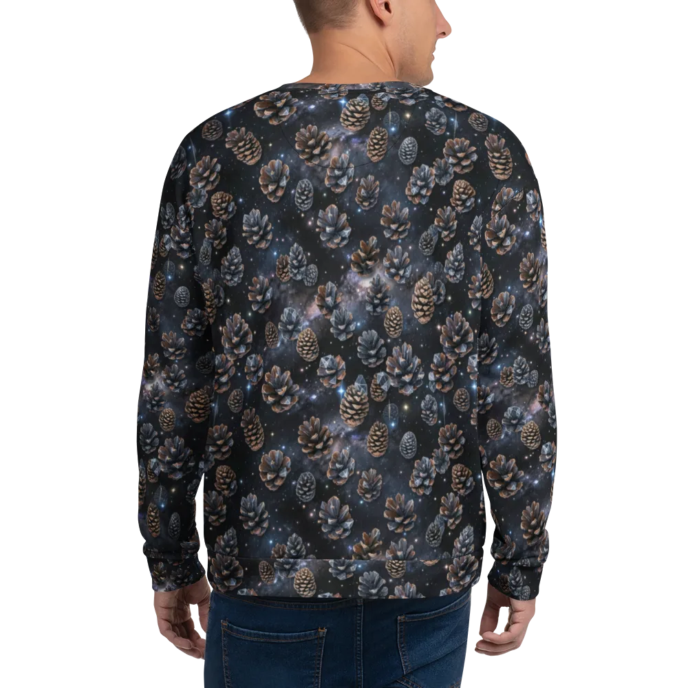 Cosmic Conifer on Sweatshirt — Back