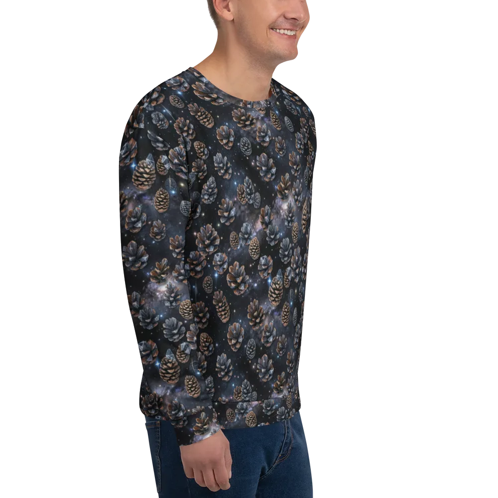 Cosmic Conifer on Sweatshirt — Right Front