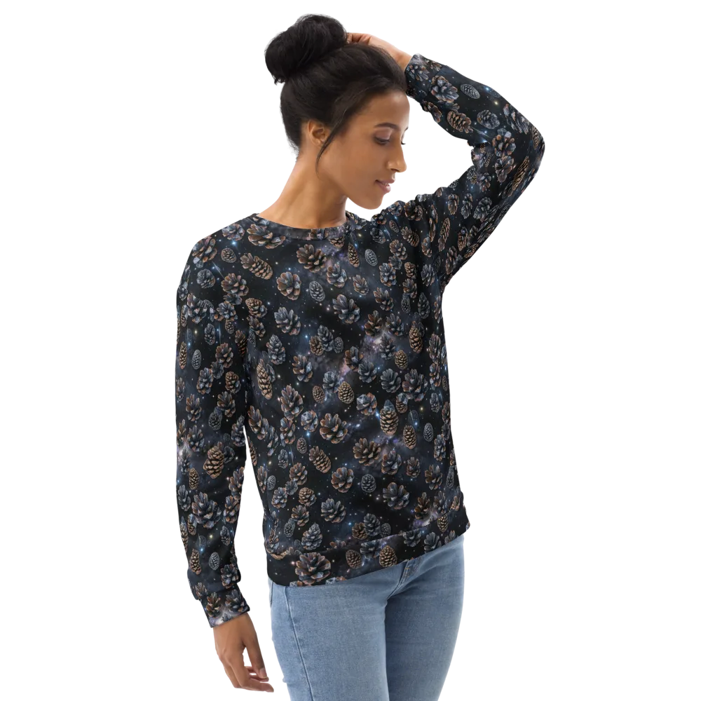 Cosmic Conifer on Sweatshirt — Right Front
