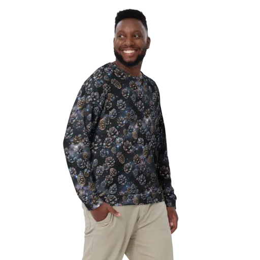 Cosmic Conifer on a Sweatshirt