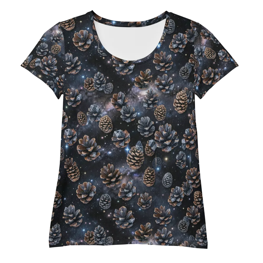 Cosmic Conifer on Women's Athletic T-Shirt — Front