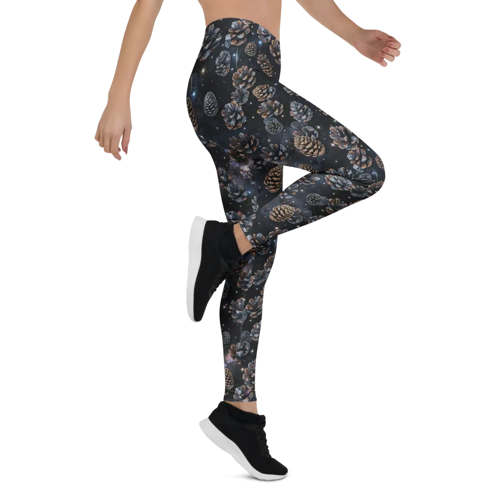 Cosmic Conifer on Leggings — Right
