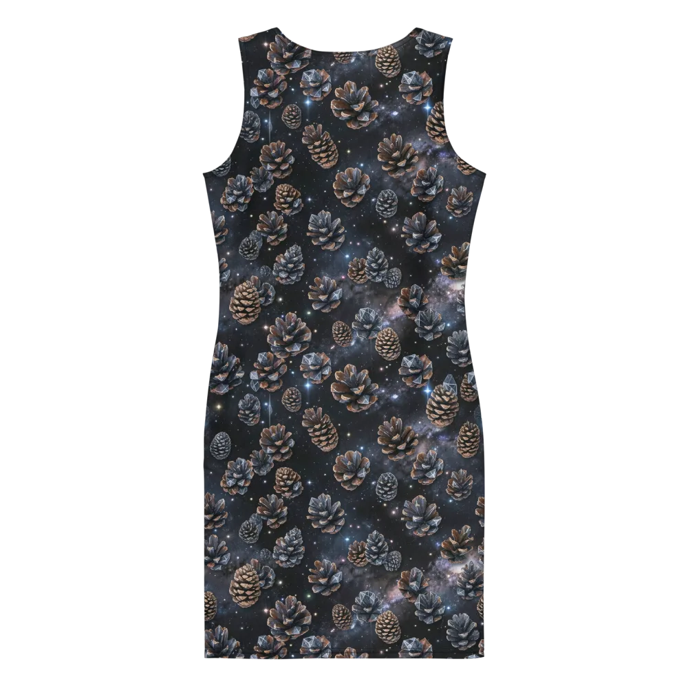 Cosmic Conifer on Bodycon Dress — Back