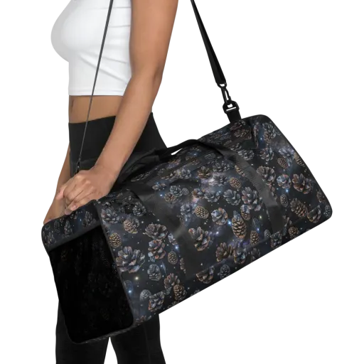 Cosmic Conifer on a Duffle Bag