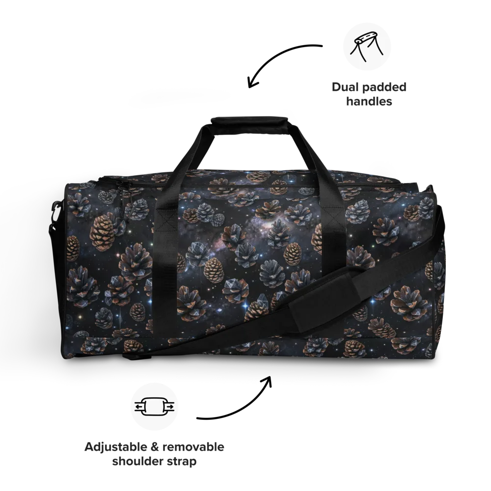 Cosmic Conifer on Duffle Bag — Front