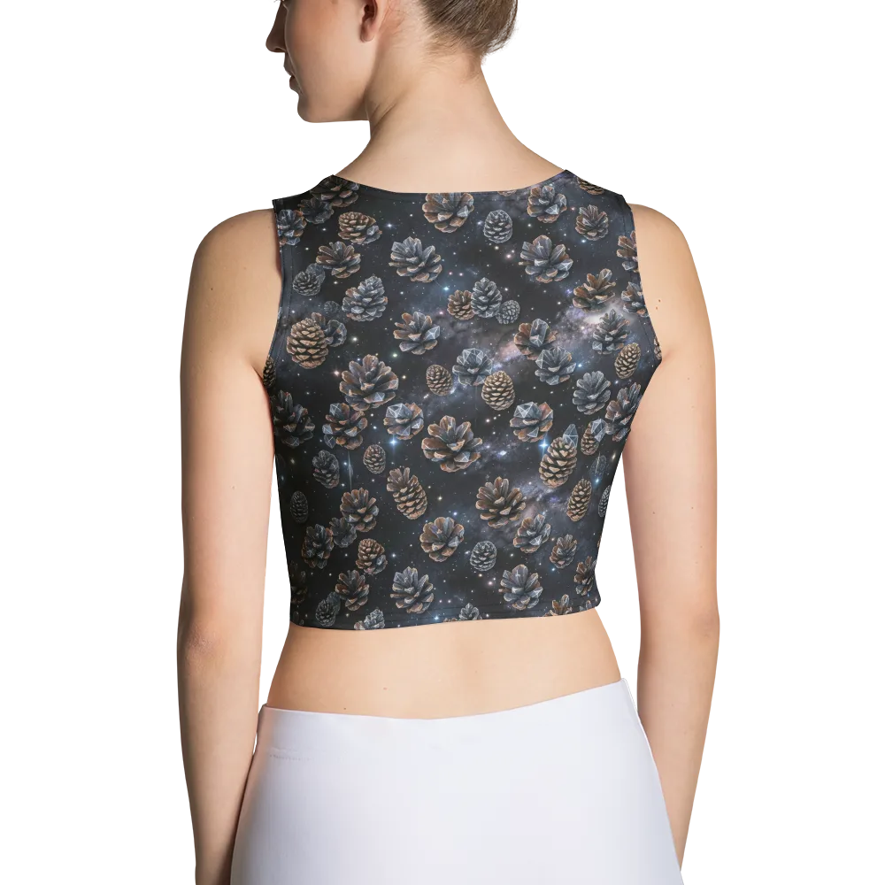 Cosmic Conifer on Crop Top — Back