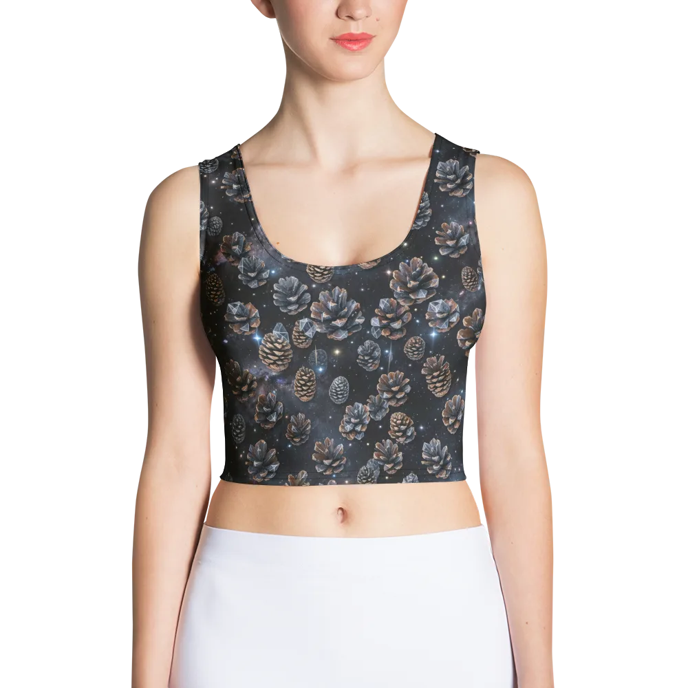 Cosmic Conifer on Crop Top — Front