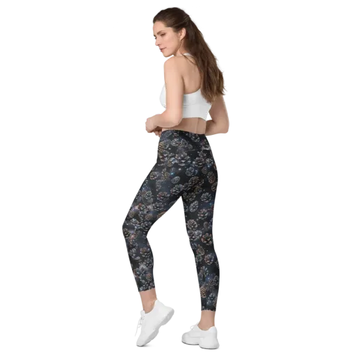 Cosmic Conifer on a Leggings with Pockets