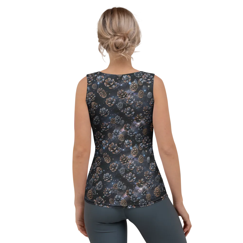 Cosmic Conifer on Women's Tank Top — Back