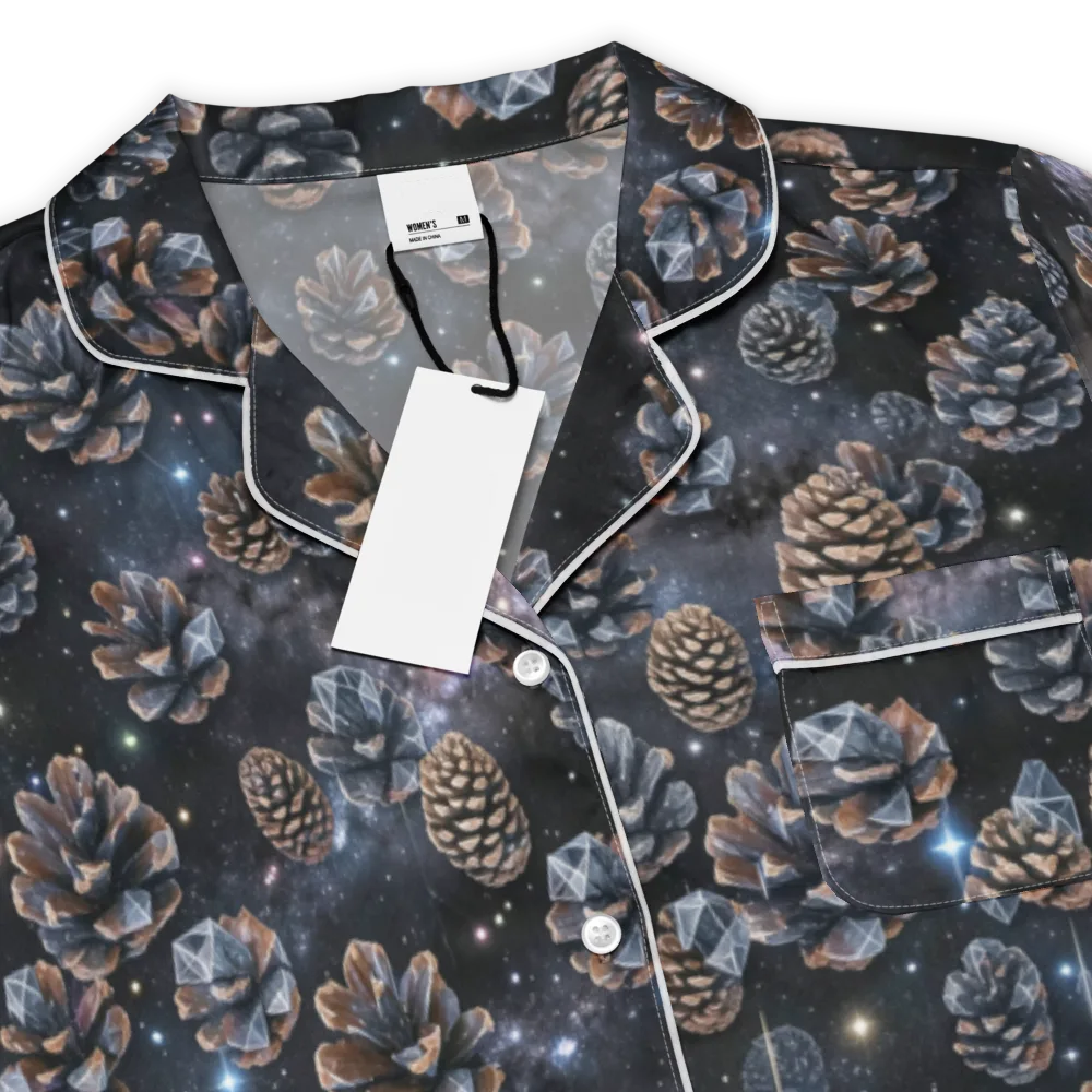 Cosmic Conifer on Women's Short Sleeve Pajama Top — Product details