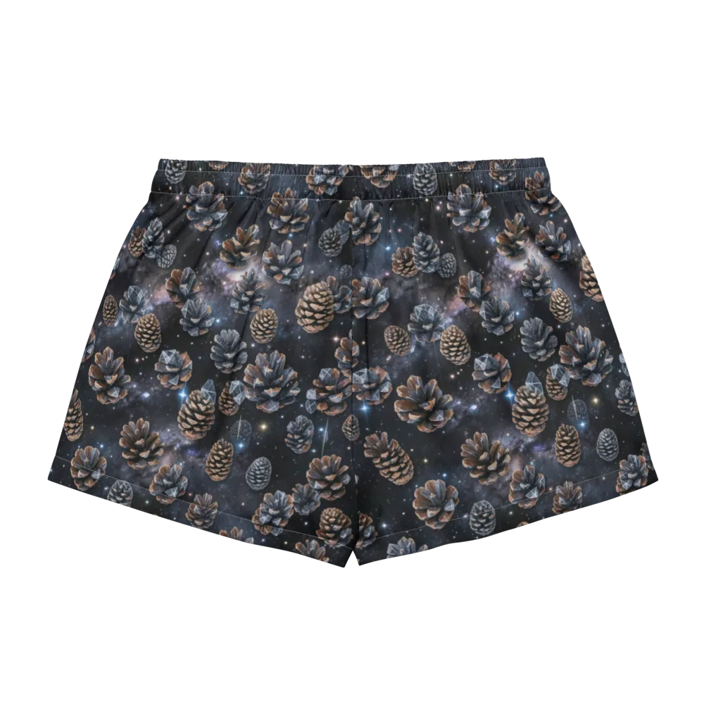 Cosmic Conifer on Women's Pajama Shorts — Back