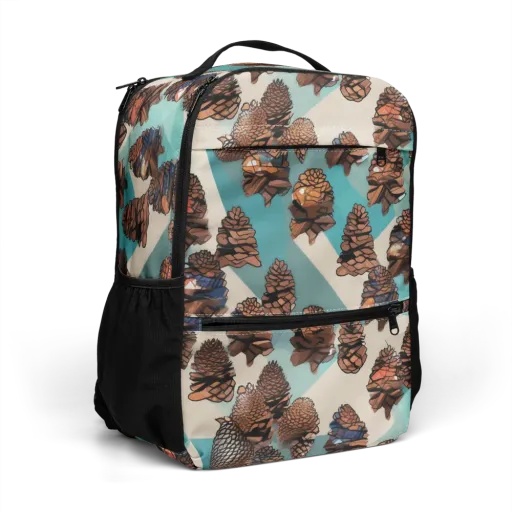 Turquoise Pinecone on a Utility Backpack