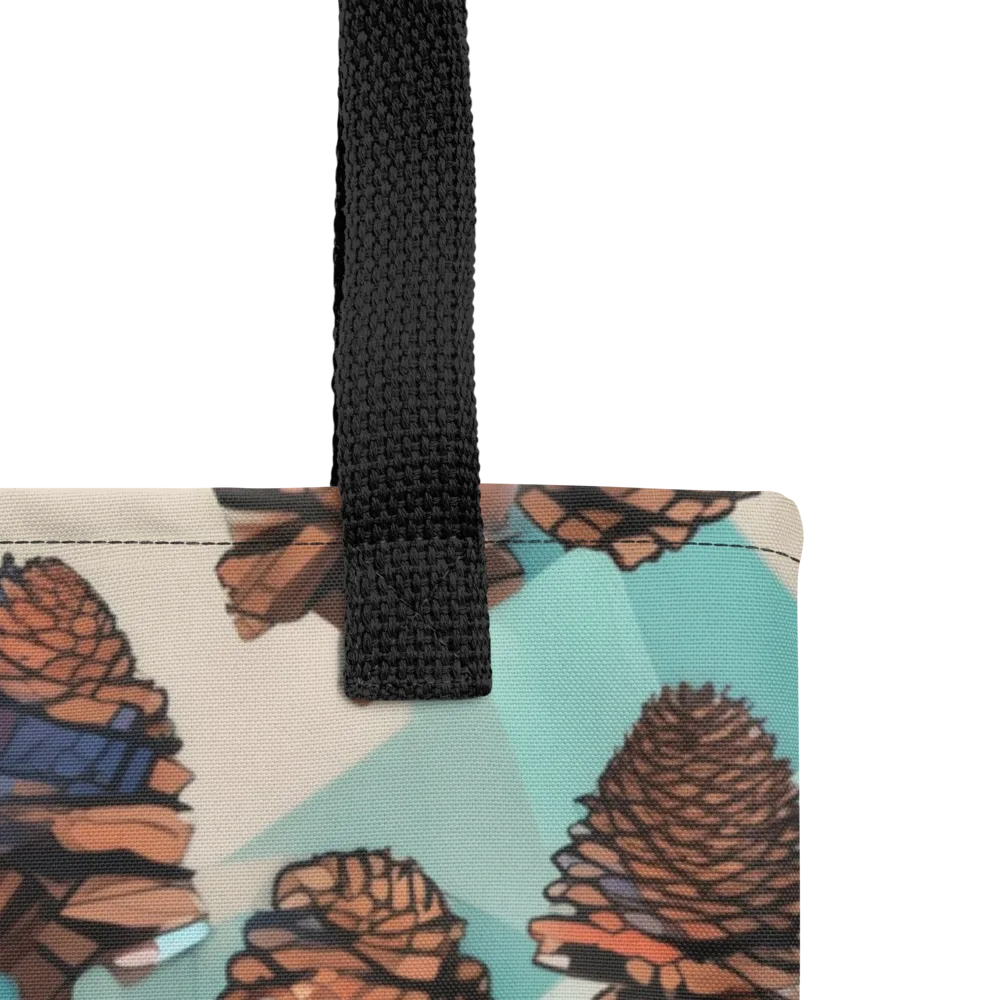 Turquoise Pinecone on Tote Bag — Product details