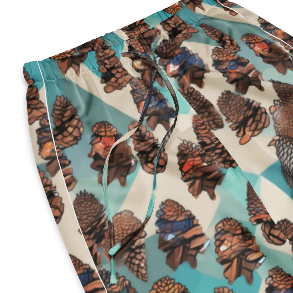 Turquoise Pinecone on Women's Pajama Pants — Product details