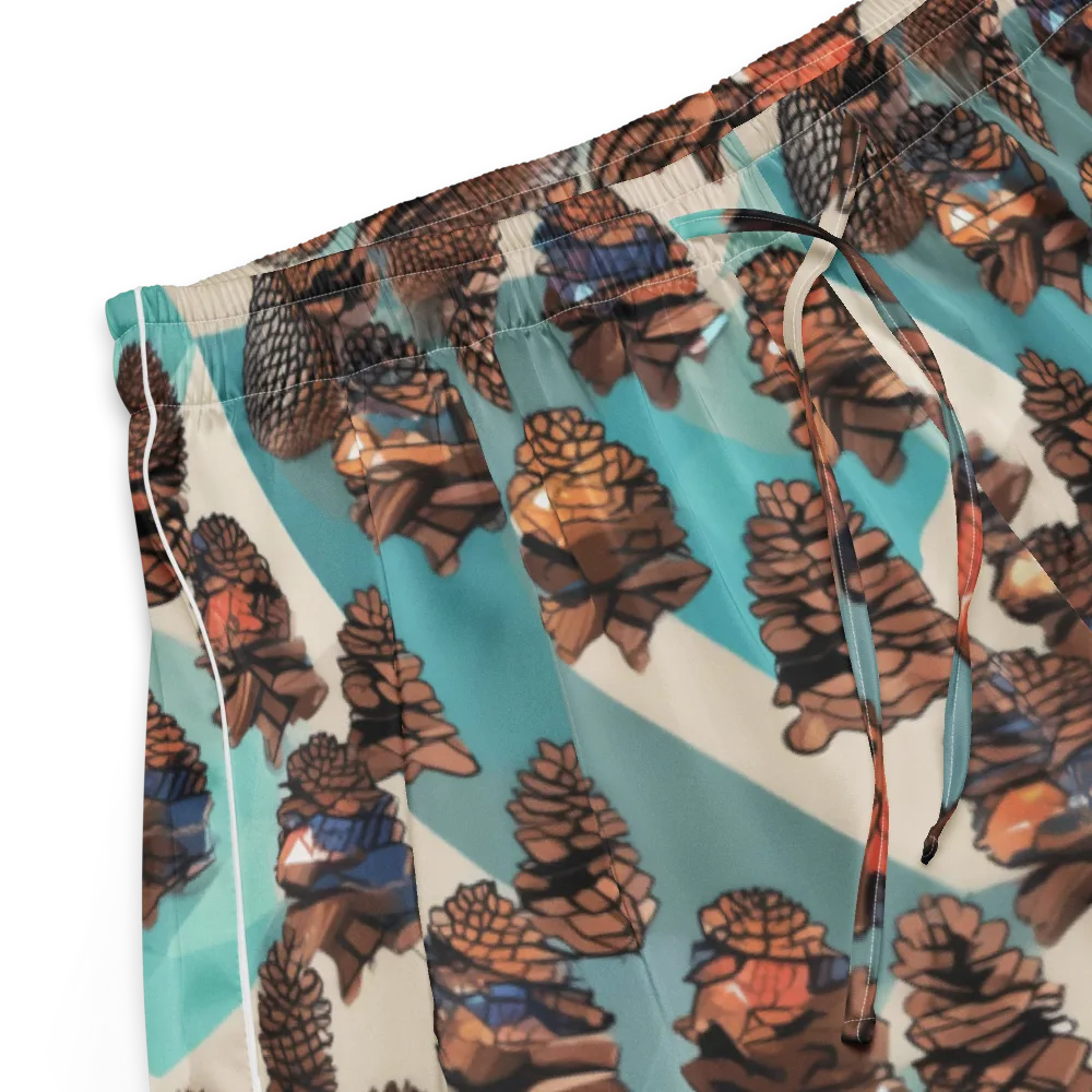 Turquoise Pinecone on Women's Pajama Shorts — Product details