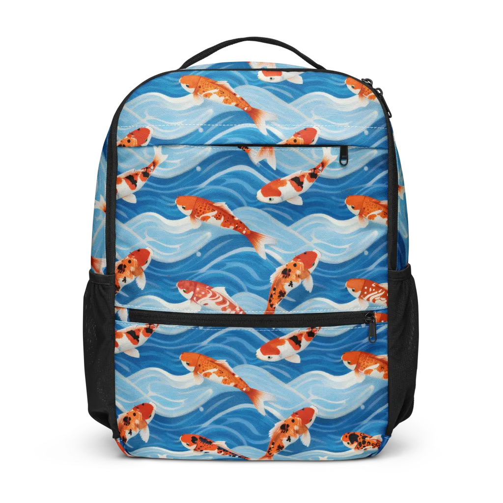 Crimson Drift on Utility Backpack — Front