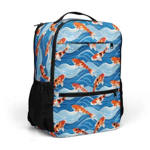 Crimson Drift on a Utility Backpack