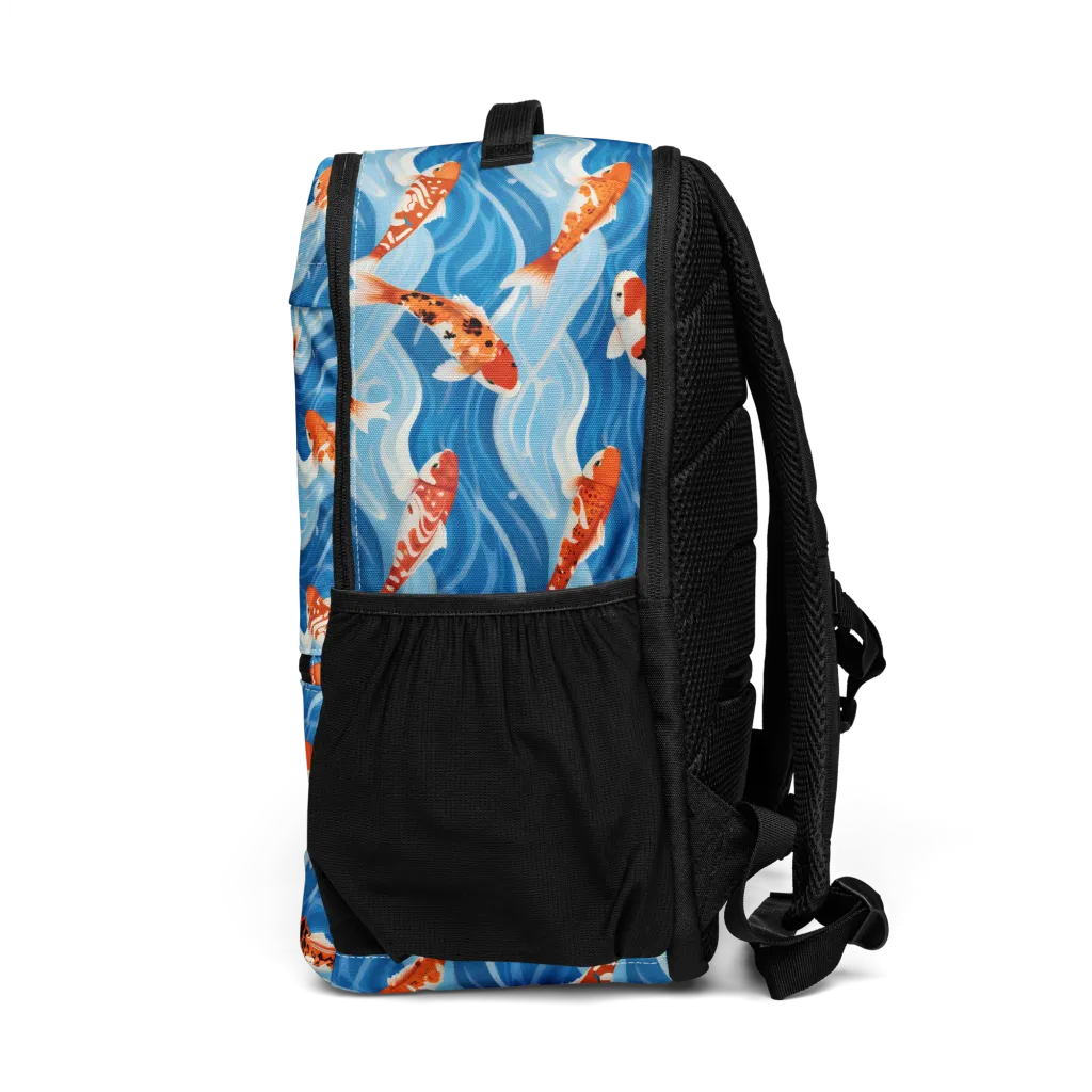 Crimson Drift on Utility Backpack — Left