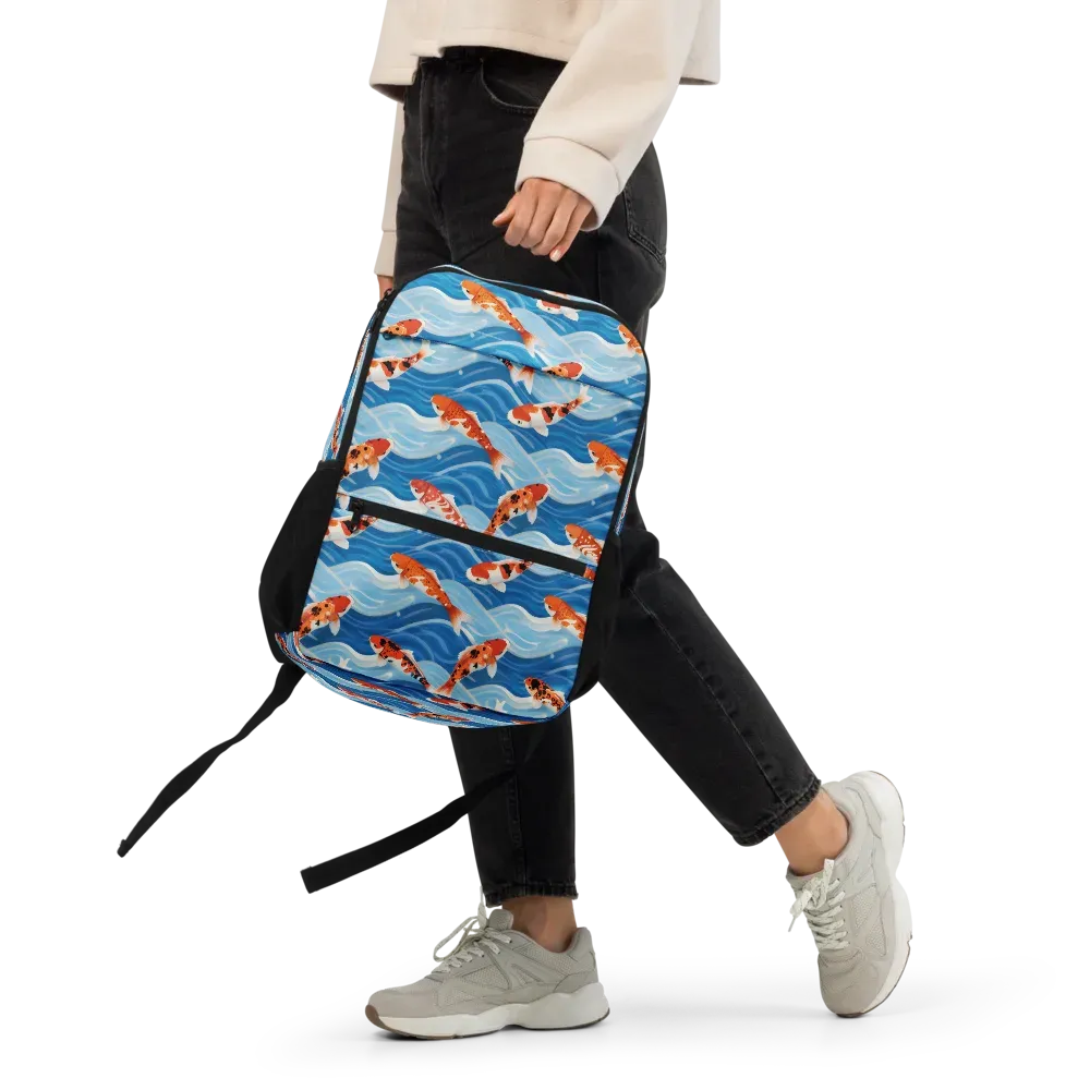 Crimson Drift on Utility Backpack — Front