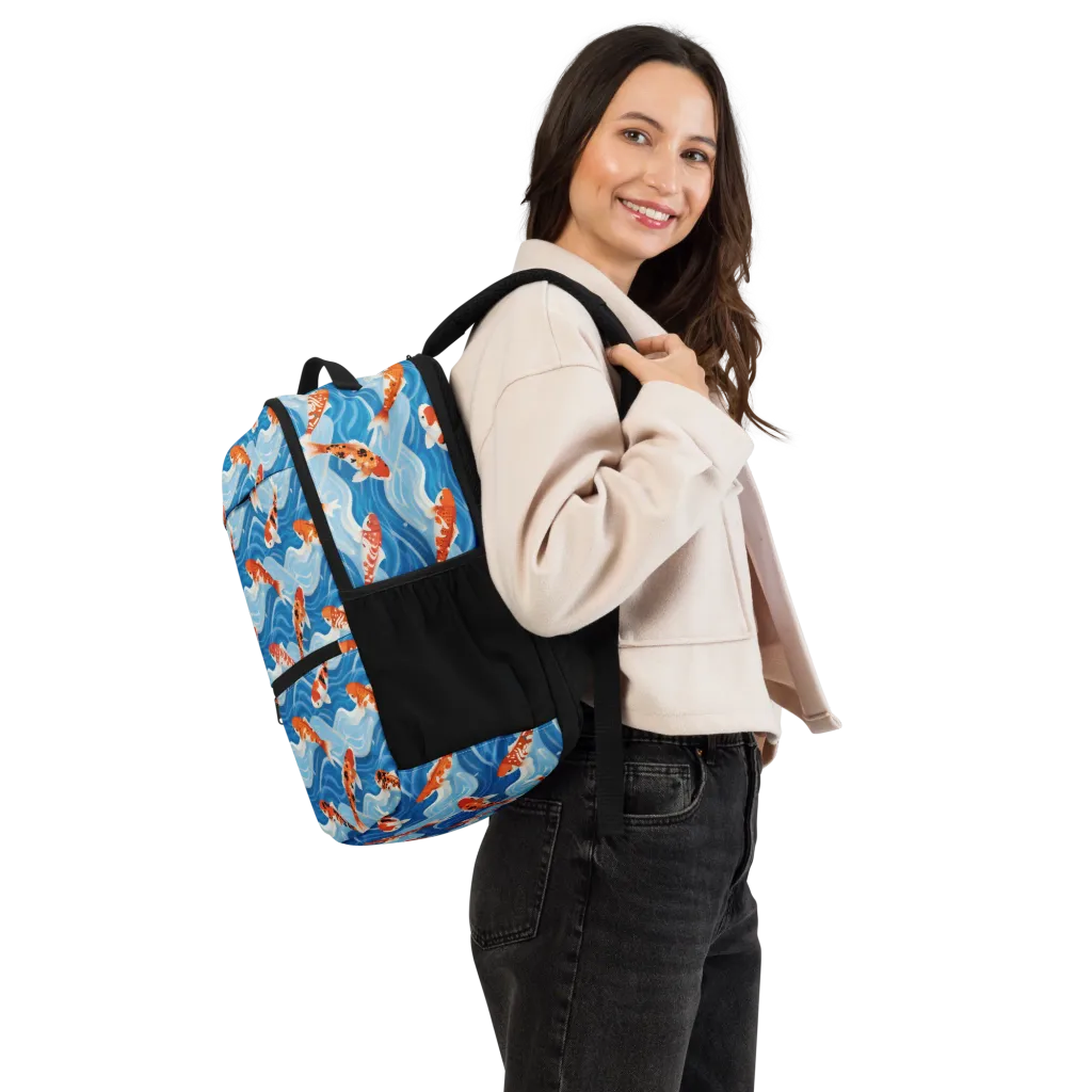 Crimson Drift on Utility Backpack — Right