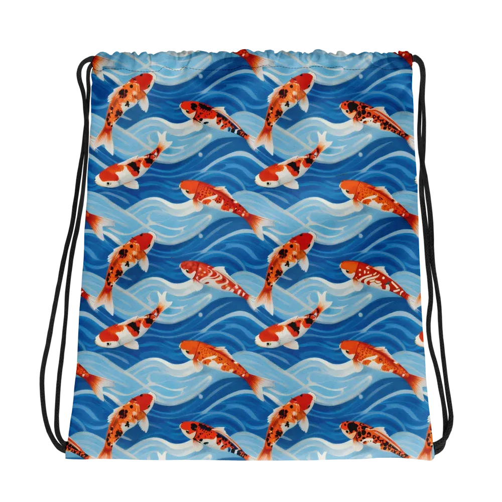 Crimson Drift on Drawstring Bag — Photo