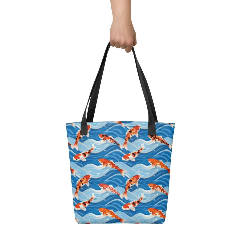Crimson Drift on Tote Bag — Front