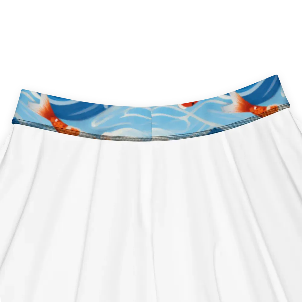 Crimson Drift on Skater Skirt — Product details