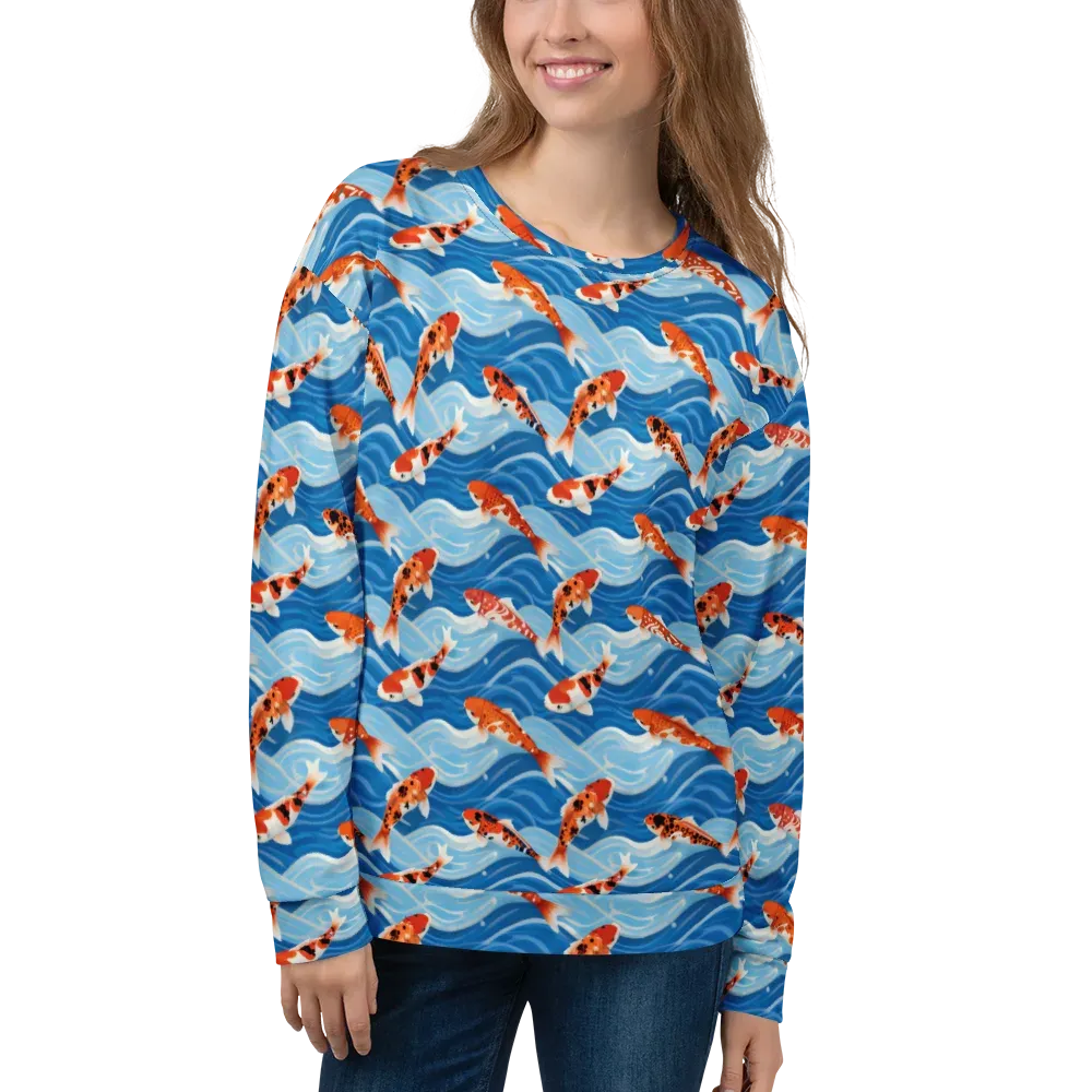 Crimson Drift on Sweatshirt — Front