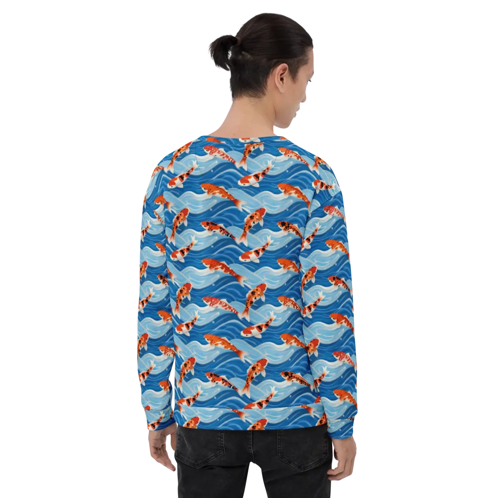 Crimson Drift on Sweatshirt — Back