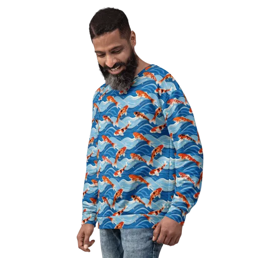 Crimson Drift on a Sweatshirt