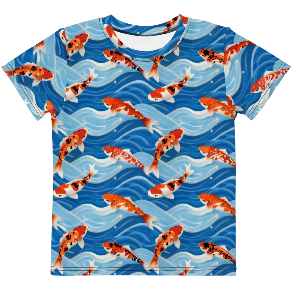 Crimson Drift on Kids Crew Neck T-Shirt — Front