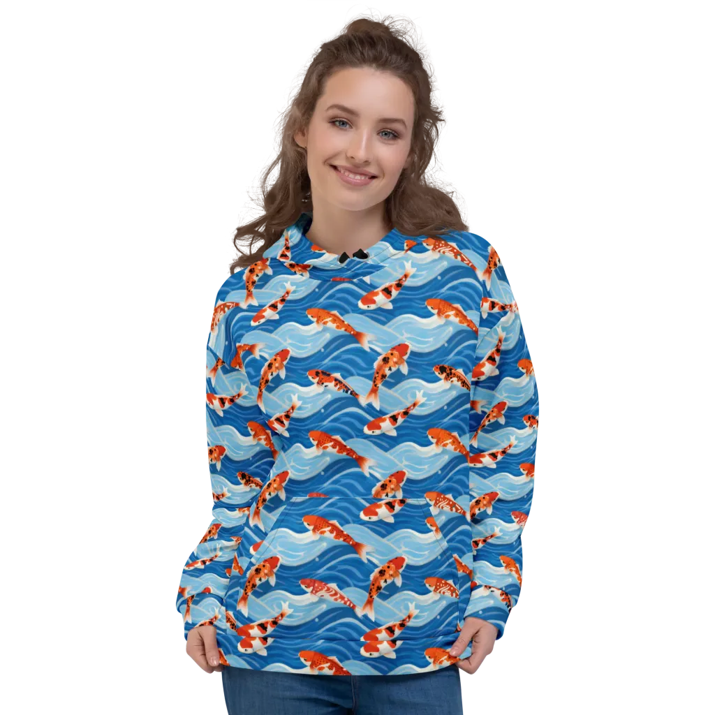 Crimson Drift on Hoodie — Front