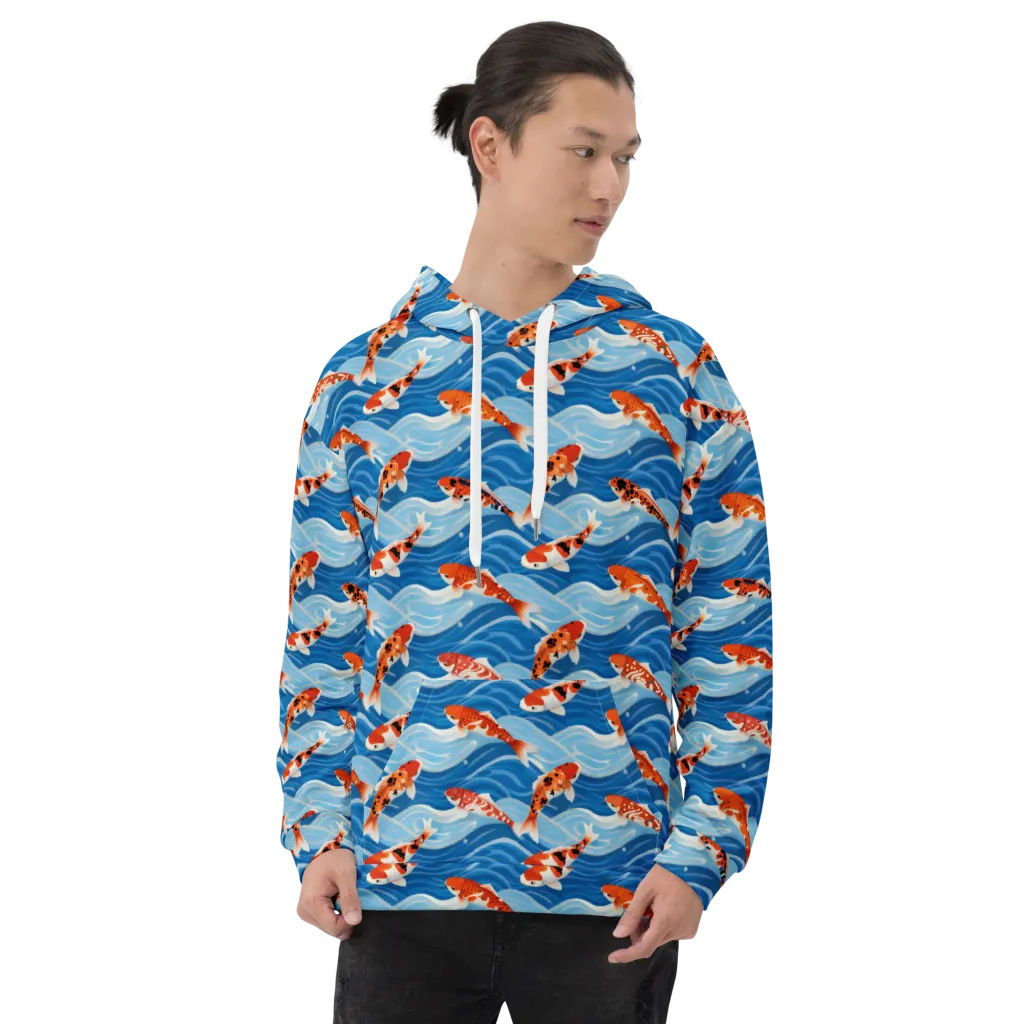 Crimson Drift on Hoodie — Front