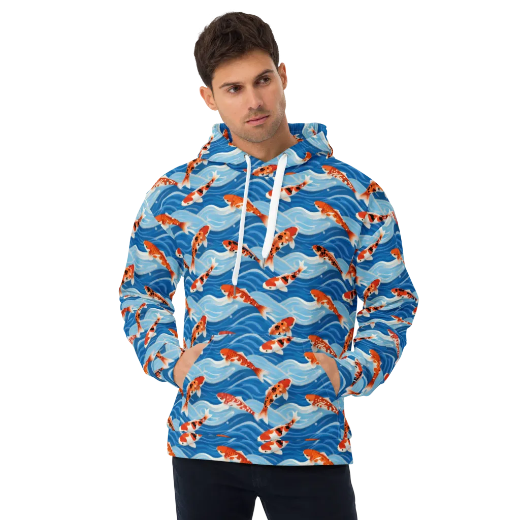 Crimson Drift on Hoodie — Front