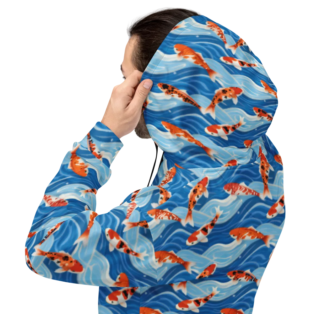 Crimson Drift on Hoodie — Back