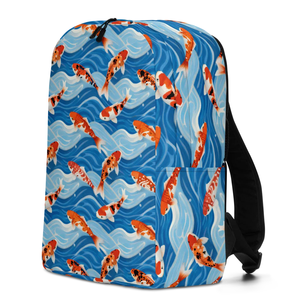 Crimson Drift on Minimalist Backpack — Left