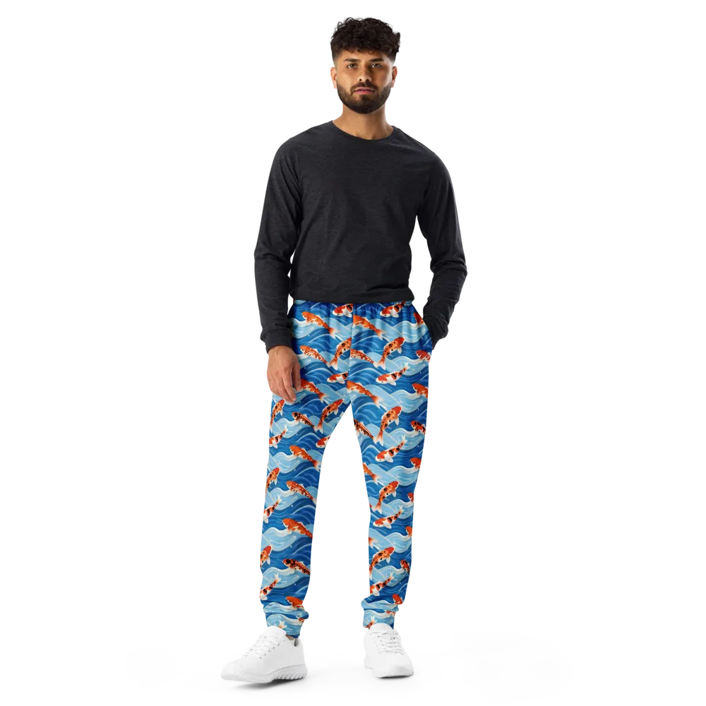 Crimson Drift on Men's Joggers — Front