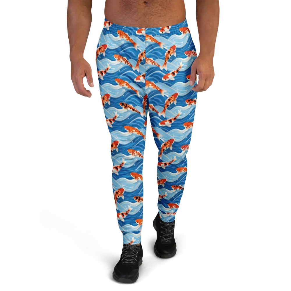 Crimson Drift on Men's Joggers — Front