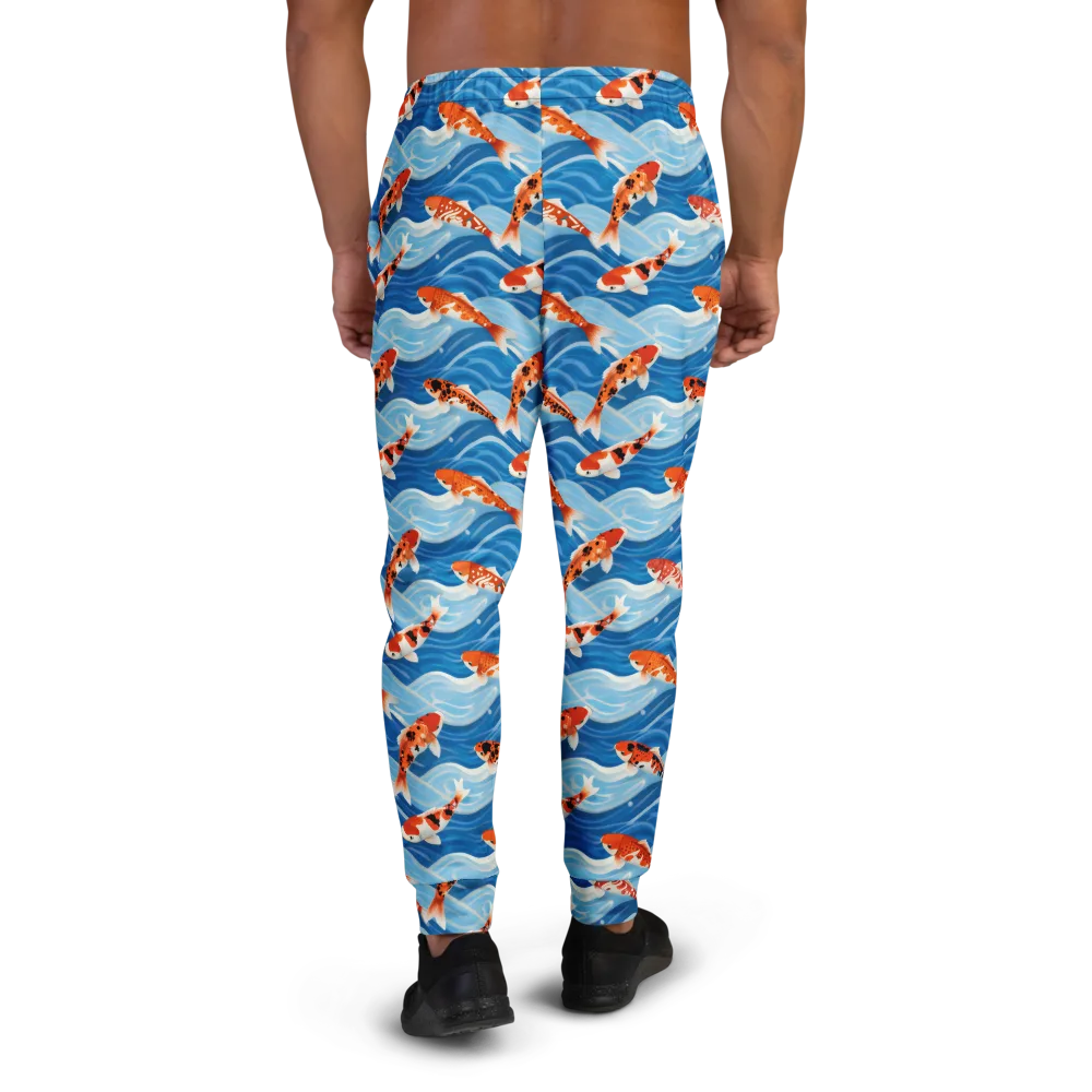 Crimson Drift on Men's Joggers — Back